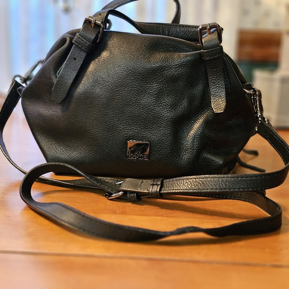 Kooba Black Leather Crossbody Bag